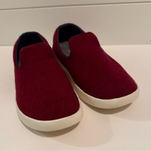 allbirds Women’s Merino Wool Cruisers Slip-On Shoes Burgundy Size 8
